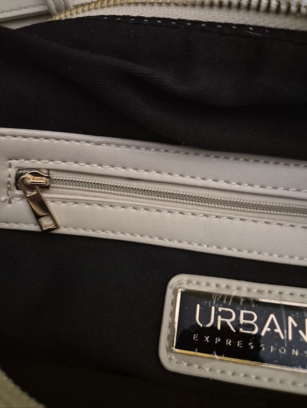 Urban Expressions Bianca High Quality Vegan Leather Hobo Shoulder Bag Cream - Picture 2 of 16